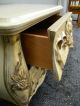 French Bombay Carved Painted End Table / Commode 2696 Post-1950 photo 7
