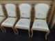 50743 Set 8 Paoletti Furniture Shabby Decorator Side Chairs Chair S Post-1950 photo 1