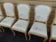50743 Set 8 Paoletti Furniture Shabby Decorator Side Chairs Chair S Post-1950 photo 2