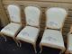 50743 Set 8 Paoletti Furniture Shabby Decorator Side Chairs Chair S Post-1950 photo 3