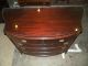 Antique Flame Mahogany Bedroom Dresser With Glass Top Furniture 1900-1950 photo 3