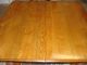 Antique Square Oak Dining Room Table Beehive Style Post-1950 photo 2