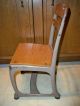 Vintage Wood & Metal Child ' S School Chair Envoy 11 Made In Usa Post-1950 photo 1