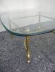 Mid - Century Brass Glass Top Coffee Table 2606 Post-1950 photo 11