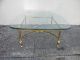 Mid - Century Brass Glass Top Coffee Table 2606 Post-1950 photo 1