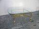 Mid - Century Brass Glass Top Coffee Table 2606 Post-1950 photo 2