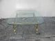 Mid - Century Brass Glass Top Coffee Table 2606 Post-1950 photo 3