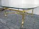 Mid - Century Brass Glass Top Coffee Table 2606 Post-1950 photo 4