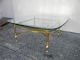 Mid - Century Brass Glass Top Coffee Table 2606 Post-1950 photo 5
