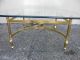 Mid - Century Brass Glass Top Coffee Table 2606 Post-1950 photo 7