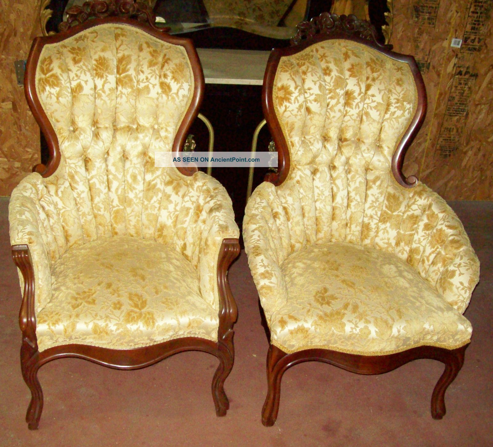 Vintage King And Queen Chairs Kimball Furniture Co Alabama