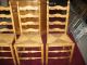 Vintage Antique Oak Caned Ladder Back Chairs Special $300 Post-1950 photo 2
