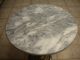 Ornate / Filigree Brass Pedestal Base Table With Round Marble Top,  2 Post-1950 photo 1