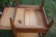 Antique Large Square Wood Coffee End Side Occasional Table Nightstand Vintage Post-1950 photo 6