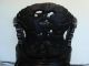 Japanese 1930s Antique Carved Black Lacquered Chair With Dragons & Phoenix 1900-1950 photo 7