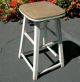 Vintage Wood Bar Stool Counter Chair Footrest 23 