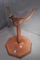 Vintage Baker Country Queen Anne Gallery Top End Table Burl Tripod Stand Octagon Post-1950 photo 4