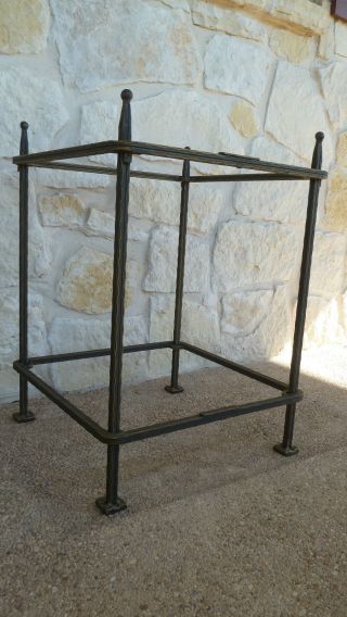 Bronze Iron Metal Side Table (s) / Night Stand (s) By Claudio Rayes - 2 Available photo