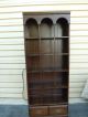 50917 Pair Ethan Allen ?? Oak Bookcase S Cabinet S With A Drawer Post-1950 photo 1