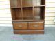 50917 Pair Ethan Allen ?? Oak Bookcase S Cabinet S With A Drawer Post-1950 photo 5