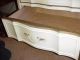 French Provincial Broyhill White Desk Laminate Top Gold Trim Vintage Post-1950 photo 10