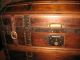Antique 1800s Stage Coach Chest Steamer Trunk Hump Back Restored Refinished 1800-1899 photo 1