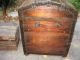 Antique 1800s Stage Coach Chest Steamer Trunk Hump Back Restored Refinished 1800-1899 photo 5