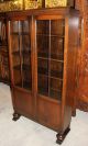 Splendid English Antique Art Deco Bookcase / Cabinet.  Made From Oak. 1900-1950 photo 1