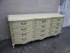 French Painted Triple Dresser With Mirror By Dixie 1484 Post-1950 photo 3
