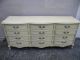 French Painted Triple Dresser With Mirror By Dixie 1484 Post-1950 photo 4