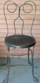 3 Vintage Retro Metal Soda Shop Ice Cream Chairs - Condition - Adult Size 1900-1950 photo 1