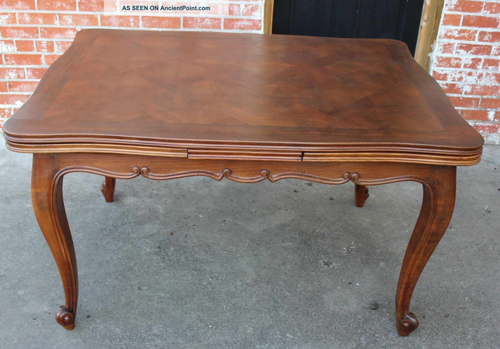 French Antique Louis Xv Walnut Dining Table. 1800-1899 photo