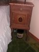 French Armoire Vanity Bed & 2 Nightstands Marble Tops Panelled Oak Truly Lovely 1800-1899 photo 6