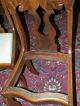 Antique Flame Mahogany Set Of 4 Side Upholstered Dining Chairs 1900-1950 photo 5
