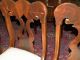 Antique Flame Mahogany Set Of 4 Side Upholstered Dining Chairs 1900-1950 photo 6