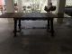 French Renaissance Dining Room Table & Court Cupboard Or Buffet Oak Parquet Tops Unknown photo 5