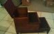 Early 1800 ' S Library/bed Steps.  Black Walnut.  Porcelain Chamber Pot. Other photo 1