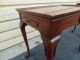 51053 Pair Hickory Chair Tea Table Stand W/ Pull Out Table Post-1950 photo 5
