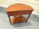 50607 Harden 1/2 Round Cherry Table With Drawer Post-1950 photo 9
