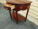 50607 Harden 1/2 Round Cherry Table With Drawer Post-1950 photo 3
