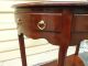50607 Harden 1/2 Round Cherry Table With Drawer Post-1950 photo 8