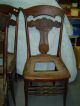 6 Matching Oak Pressed Back Chairs - Early 1900 ' S - Northwind Face 1900-1950 photo 2