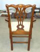Set Of 6 Chippendale Mahogany Dining Chairs 1900-1950 photo 6