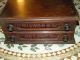 Victorian Shop Cabinet Milwards Needles 2 Drawer Box With Glass Panels C1890. 1800-1899 photo 2