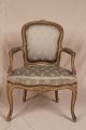 Pair Louis Xv French Antique Painted & Carved Fauteuil Arm Chairs Armchairs 1800-1899 photo 5