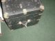 Antique Black Trunk With Handles & Hinged Lid Unknown photo 1
