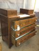 Victorian Antique Marble Top Bedroom Furniture Dresser Chest Refinished 1900-1950 photo 6
