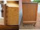 Fine Antique 2 Pc Solid Quarter Oak Hunt Cupboard Hutch Open Shelf Top Bun Foot 1900-1950 photo 11