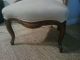 Antique Slipper Chair Queen Anne Cabriolet Legs Carved Hard Wood Reupolstered 1800-1899 photo 6