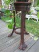 Art Nouveau Antique Early Carved Plant Stand Table A Little Shabby Victorian 1800-1899 photo 1